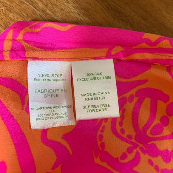 Lilly Pulitzer Finn Silk Tank - XS - Picture 6 of 6